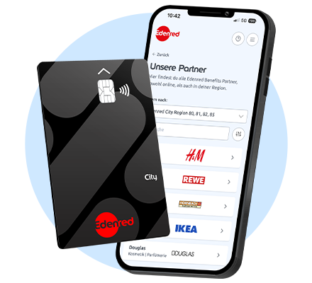 Edenred Produkte Edenred City und App mit Partnergutscheinen